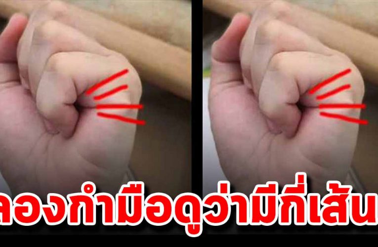 ลองกำมือ แล้วดูเส้นด้านข้าง สามารถทำนายใครนิสัยได้