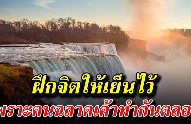 ฝึกตัวเองให้เป็นคนใจเย็น เพราะนั่นคือวิถีของคนฉลาด