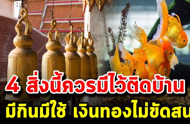 มี 4 สิ่ งนี้ ติดบ้านไว้ รับรองมีกินมีใช้ ไม่ขัดสน ทำอะไรก็เจริญรุ่งเรือง