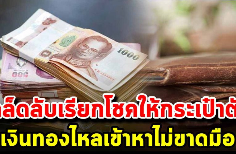 อย ากโชคดี มีเงินใช้ไม่ข าดมือ ให้พกแบงค์ตามปีนักษั ต รต่อไปนี้