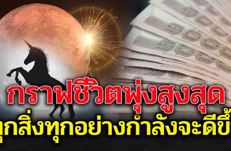 กราฟ ชีวิตพุ่ง ทุกสิ่งทุกอย่างมันกำลังจะดีขึ้น