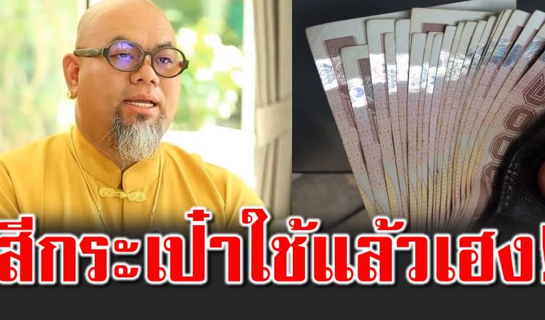 ซินแสเป็นหนึ่ง เ ผยสีกระเป๋าเงินใช้แล้วเฮง