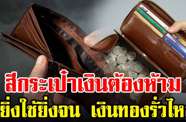 สี กระเป๋าสตางค์ ต้อง ห้า มใช้แล้ วจะไม่มีเงิ นเหลือเก็บ