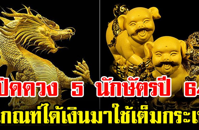 เช็กเลยเปิดดวง 5 นักษัตรปี 64 มีเกณฑ์ได้เงินมาใช้เต็มกระเป๋า