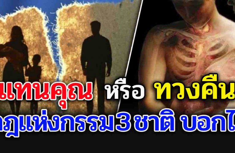 กฎแห่ง ก ร ร ม 3 ชาติ ได้บันทึกไว้