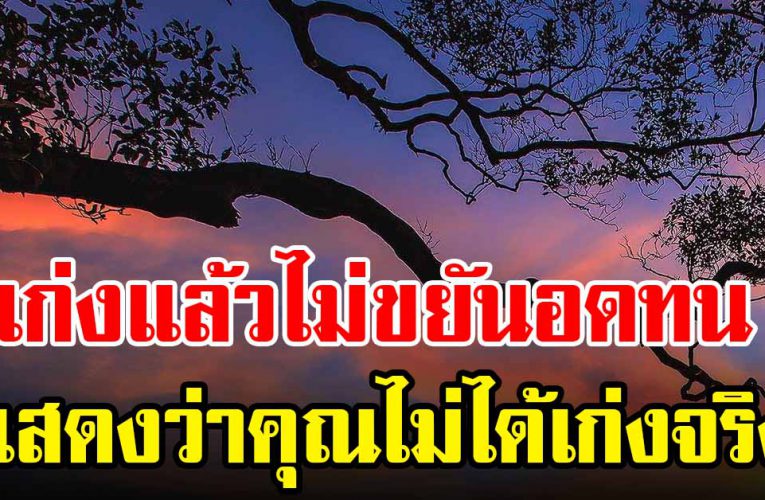 อยากให้ลองได้อ่าน เก่งแล้วไม่ขยัน จะไม่มีวันเก่งจริง