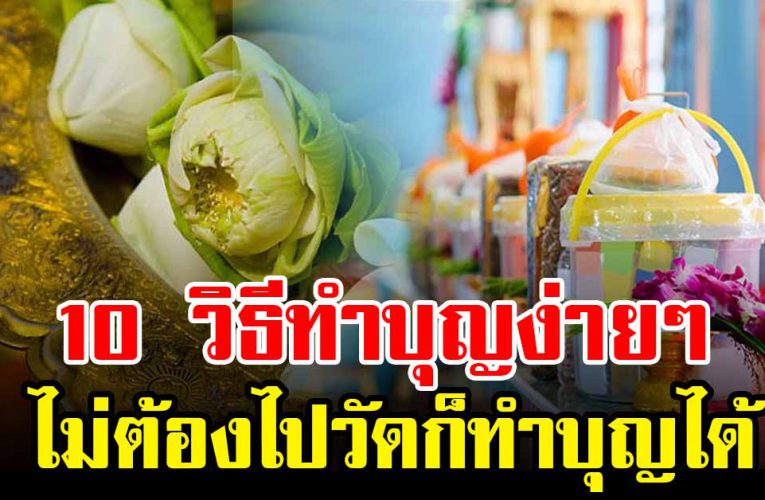 10 วิธีเพิ่มบุญให้ตัวเอง ไม่ต้องไปวัดก็ทำบุญได้
