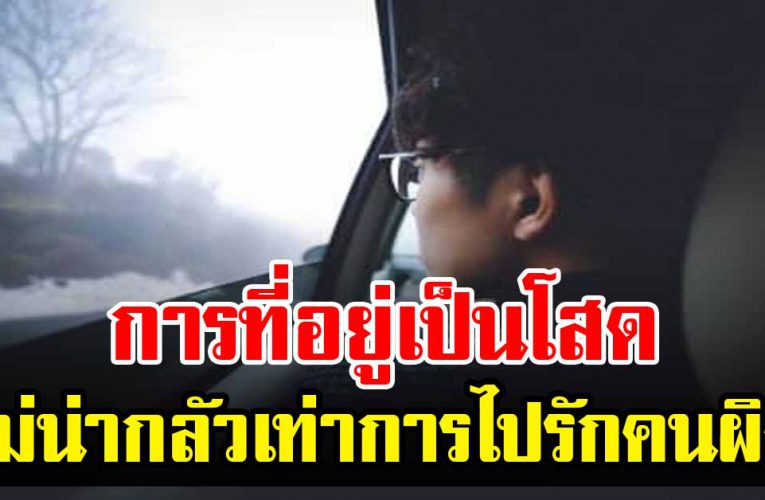 การที่อยู่ เป็นโสดไม่น่ากลัวเท่ากับการไปรักคนผิด