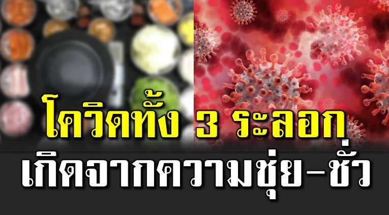 โควิ ดทั้ง 3 ระลอก สาเห ตุจากความชุ่ ย-ชั่ ว 