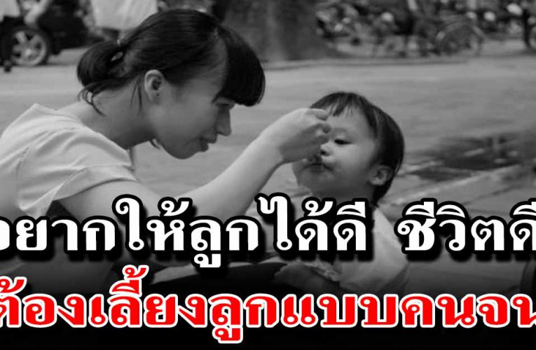 ถ้าอย ากให้ลูกได้ดี ก็ต้องเลี้ยงลูกติ ดดิน