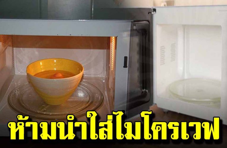 สิ่งของเหล่านี้อย่านำเข้าไมโครเวฟเ ด็ ดข า ด