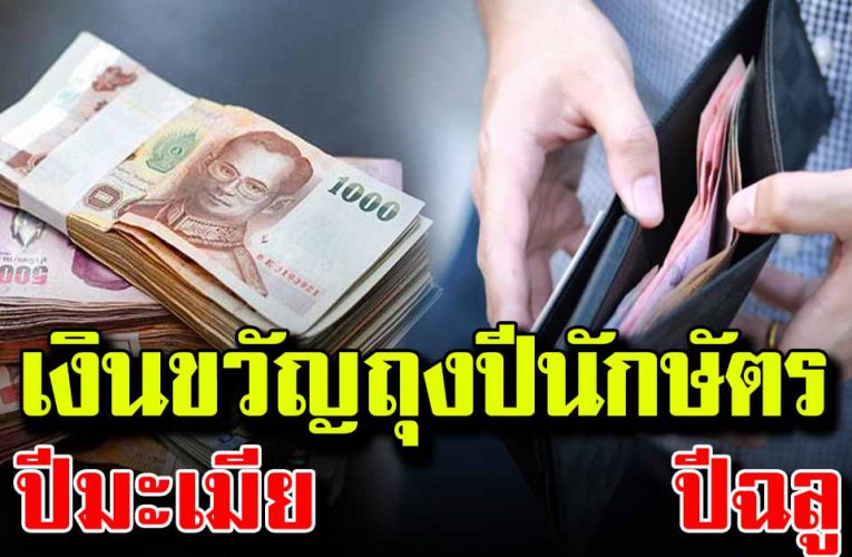 เงินขวัญถุงประจำปีนักษัตร เรียกทรัพย์ เรียกเงินทอง