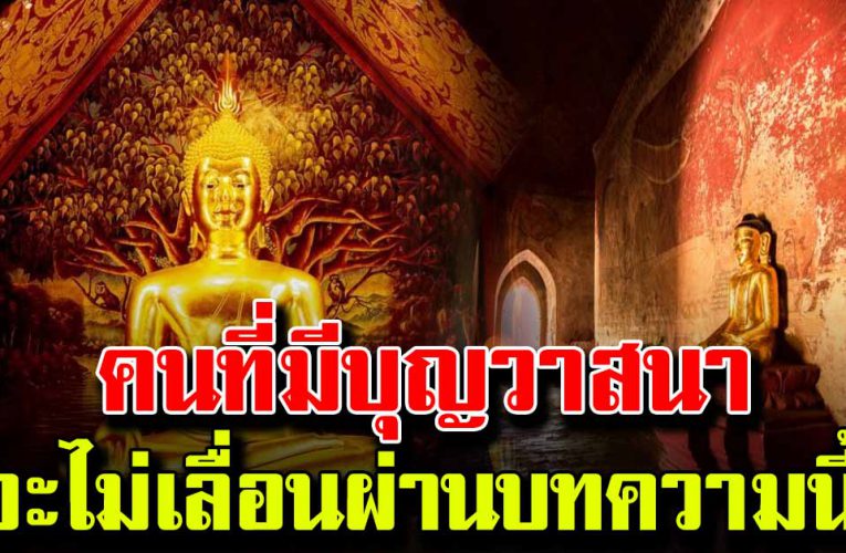 ค น มีบุญ วาสนา จะไม่เ ลื่ อ นผ่าน บทความนี้ 