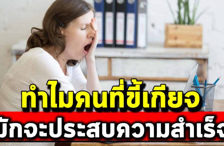 ทำไมคนขี้เ กี ย จประสบความสำเร็ จในชีวิต