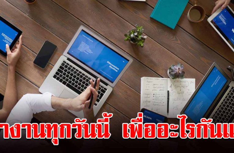 เรื่องมนุษย์เงินเดือน ที่ทำงานทุกวันนี้ เพื่ออะไรกันแน่