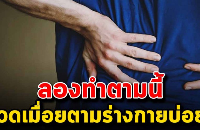 ปวดเมื่อย ตามร่างกายบ่อยๆ ลองทำตามนี้