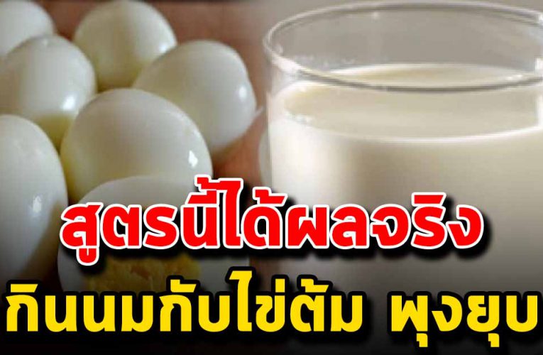 กินไข่กับนมทุกวัน พุ ง ห า ย หุ่ น ส ว ยดี