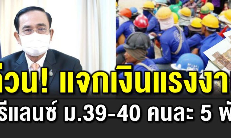 ไ ฟเขียว แจกเงินแรงงานฟรีแลนซ์ ม39-40 คนละ 5 พัน